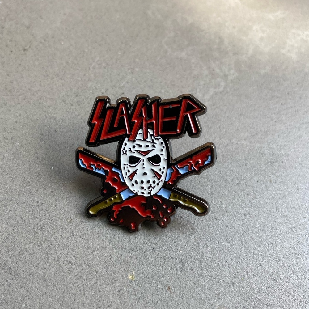 Friday the 13th Camp Crystal Lake Metal Pin Jason Voorhees Slasher